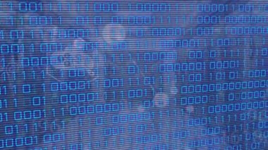 Animation of data processing over network of connections. Global business and digital interface concept digitally generated video.