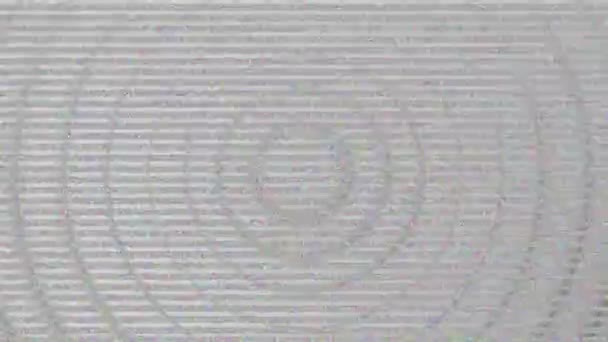 Animazione Effetto Statico Cerchi Concentrici Sfondo Bianco Sfondi Con Texture — Video Stock