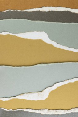 Kopya alanı olan renkli kağıt parçaları. Soyut kağıt dokusu arka plan ve iletişim konsepti.