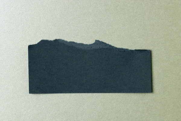 Κομμένο Κομμάτι Μαύρου Χαρτιού Χώρο Αντιγραφής Φόντο Από Χαρτόνι Αφηρημένο — Φωτογραφία Αρχείου