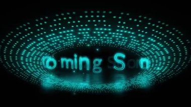 Yanıp sönen mavi ışık deseni üzerinden gelen kısa mesajın animasyonu. Geçmişe dönük, soyut arkaplan ve dijital arayüz kavramı dijital olarak oluşturulmuş video.