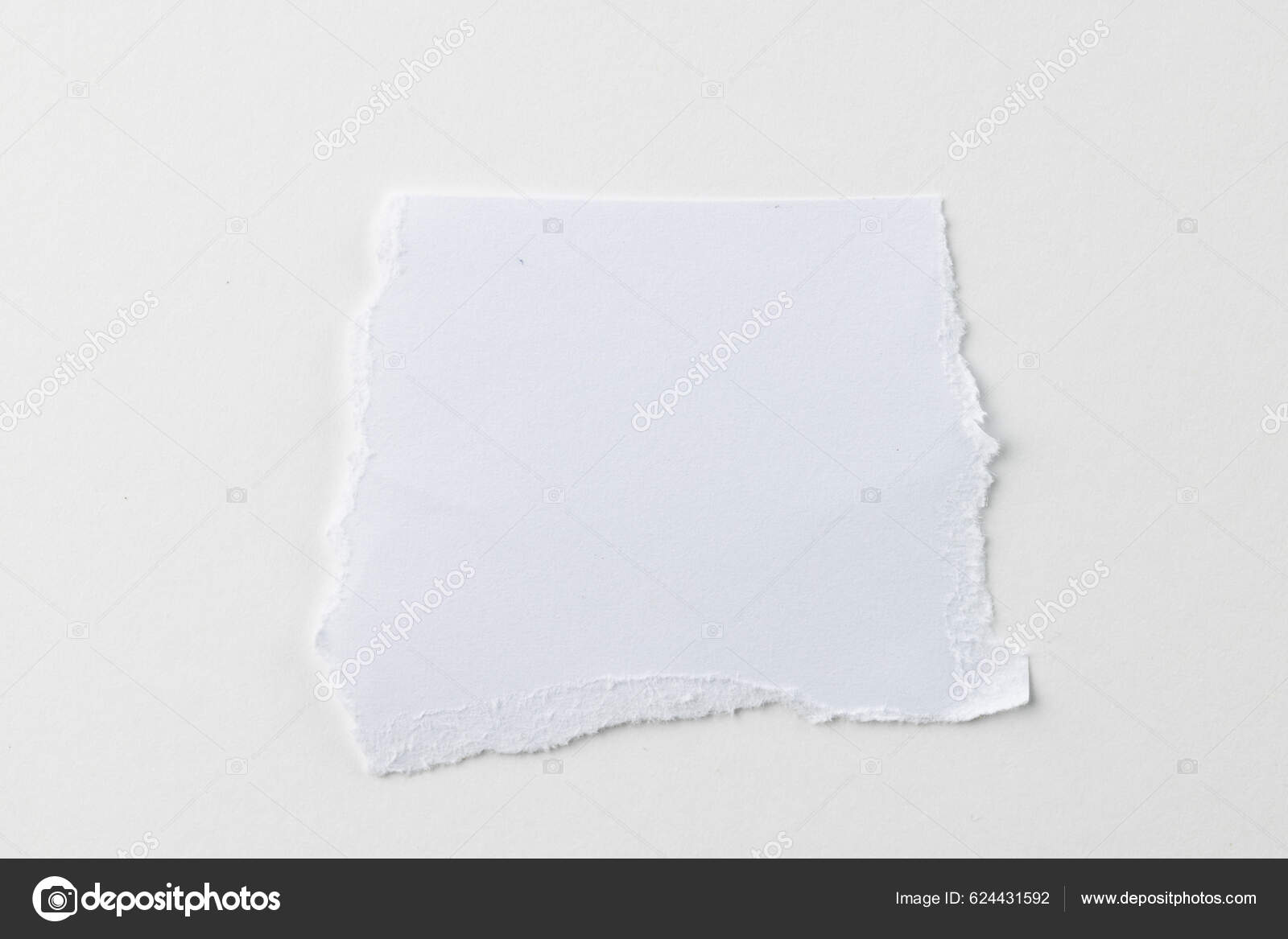 Coleção De Tiras De Papel Rasgado Branco. Pedaços De Papel Realistas Com  Bordas Rasgadas. Post, image size:1600x1167