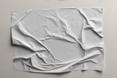 Beyaz arkaplan üzerine oyulmuş beyaz kağıt. Soyut kağıt dokusu arka plan ve iletişim konsepti.