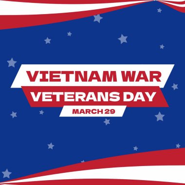 Ulusal Vietnam Savaşı gazilerinin Amerika bayrağı üzerindeki günlük metinleri. Ulusal Vietnam savaş gazileri günü ve dijital olarak üretilen görüntü konsepti.