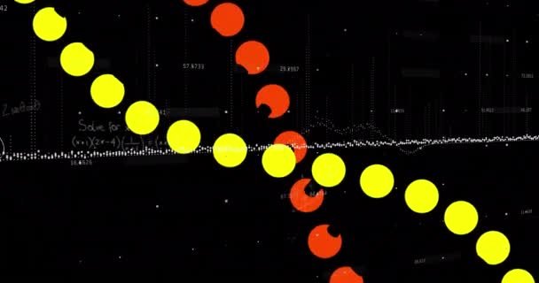 Animace Vlákna Dna Zpracování Dat Globální Věda Připojení Výpočetní Technika — Stock video