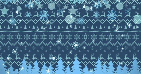 Képek Hópelyhekről Ahogy Átesnek Karácsonyi Textúrán Karácsony Tél Hagyomány Ünnepség — Stock Fotó