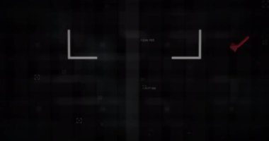 Siyah arkaplan üzerinde veri işleme animasyonu. küresel iş ve dijital arayüz kavramı dijital olarak oluşturulmuş video.