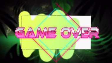 Oyunun animasyonu metin üzerinden şablon ve ızgara üzerinden. Dijital olarak oluşturulmuş küresel video oyunu, iletişim ve veri işleme kavramı.