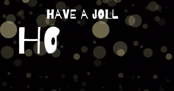 Toto Video Představuje Digitálně Generovanou Animaci Veselého Prázdninového Textu Nad — Stock video