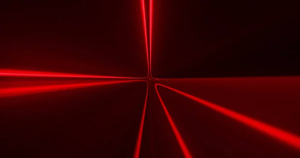 在红色背景上用红色霓虹灯线闪烁的白色Qr代码的图像 信息接口数字计算机技术概念数字生成图像 — 图库照片