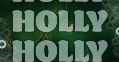 Yılbaşı kutlamalarının animasyonu Noel şablonunda mesajlaşır. Noel, şenlik, kutlama ve gelenek konsepti dijital olarak oluşturuldu.