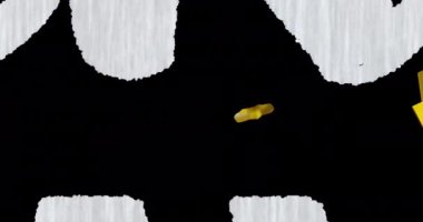 Kara Cuma metinlerinin yıldızların üzerinde canlandırılması ve siyah arkaplanda sunumlar. Noel, gelenek ve kutlama konsepti dijital olarak oluşturuldu.