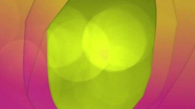 Yeşil arka planda hareket eden şekillerin animasyonu. Soyut arkaplan, şablon ve dijital arayüz kavramı, dijital olarak oluşturulmuş video.