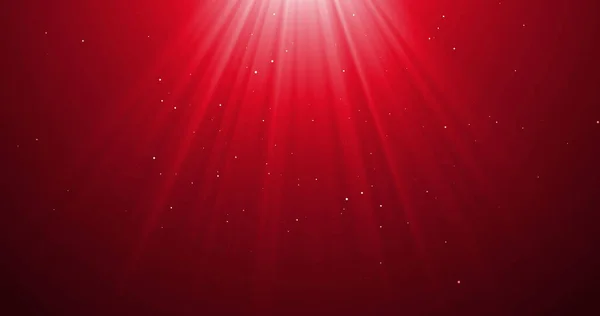 Bild Von Fallendem Konfetti Und Lichtstrahlen Auf Rotem Hintergrund Hintergrund — Stockfoto
