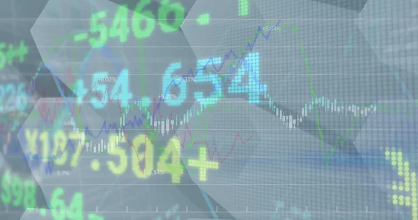 Pénzügyi Adatfeldolgozás Képe Tőzsdei Képernyőn Digitális Interfész Globális Kapcsolat Pénzügyi — Stock Fotó