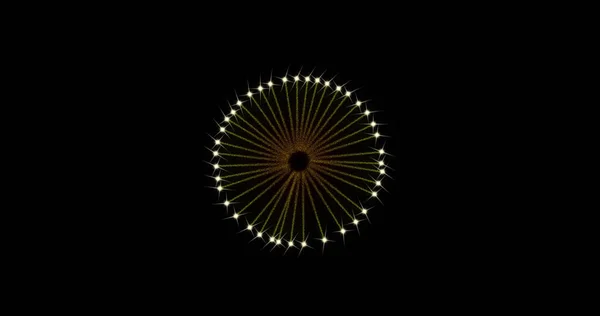 Bild Eines Feuerwerks Das Vor Schwarzem Hintergrund Explodiert Silvester Fest — Stockfoto