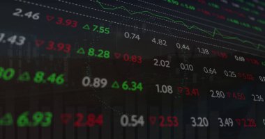 Borsada kara fon üzerinde bilgisayar simgesi olan bir tarama resmi. Küresel teknoloji, çevrimiçi güvenlik ve dijital arayüz kavramı dijital olarak oluşturulmuş görüntü.