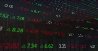 Borsada kara fon üzerinde bilgisayar simgesi olan bir tarama resmi. Küresel teknoloji, çevrimiçi güvenlik ve dijital arayüz kavramı dijital olarak oluşturulmuş görüntü.