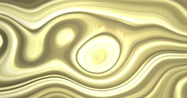 Animation of shapes and moving golden liquid background. Abstract background and pattern concept digitally generated video.