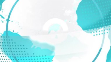 Dünya üzerinde veri işleme animasyonu. küresel iş ve dijital arayüz kavramı dijital olarak oluşturulmuş video.