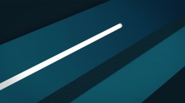 Animation of arrow icon over two blue stripes against textured grey background with copy space. Technology background concept