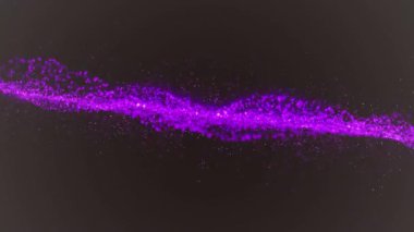 Animation of spots over black background. Abstract background and digital interface concept digitally generated video.