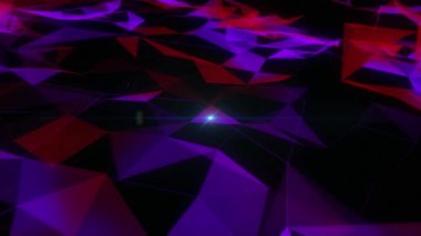 Animation of glowing light over abstract purple and pink pattern. Light, movement and pattern concept digitally generated video.