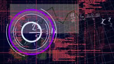 A digital video of a spinning, scanning scope on a black background.