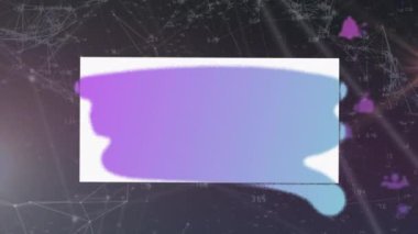 Animation of sale text over data processing and network of connections on black background. Global business, finances and digital interface concept digitally generated video.