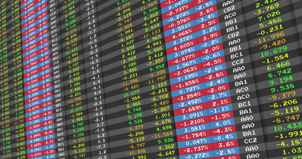 Image of stock market numbers changing on grey background. global business, finances, connections and digital interface concept digitally generated image.