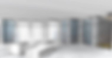 Composition of blurred house room interior. Interior, design and digital interface concept digitally generated image.