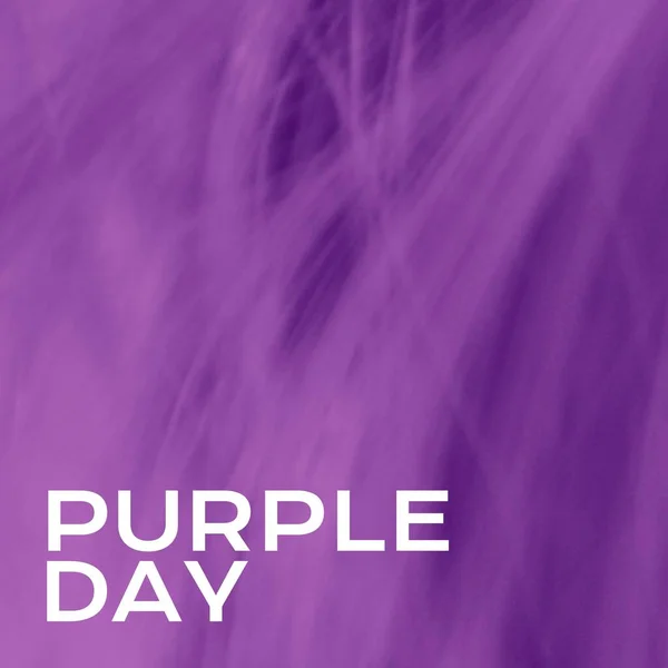 抽象的な紫色の背景 コピースペースに隔離された絵のような紫色の日のテキストのスタジオショット てんかん 神経疾患 サポートの概念 — ストック写真