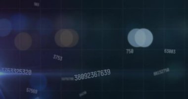 Animation of graph and diverse data. Global business data processing and connections concept digitally generated video.