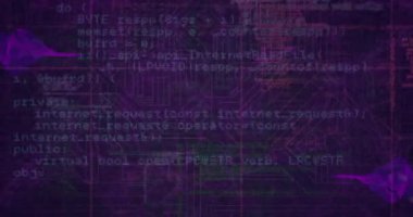 Animation of networks and data processing over grid. Global networks, computing and data processing concept digitally generated video.