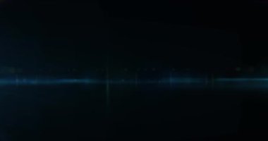 Animation of light spots and trails over black background. Abstract background and pattern concept digitally generated video.