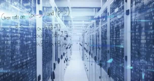 Animation Computer Data Processing Computer Servers Global Computing Data Processing — Stok Video