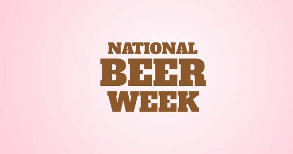 Image National Beer Week Pink Background National Beer Day Concept — Fotografia de Stock