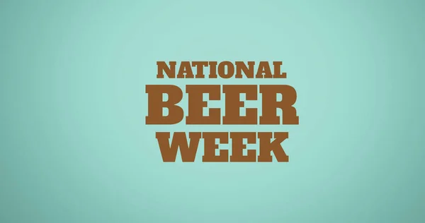Image National Beer Week Blue Background National Beer Day Concept — Fotografia de Stock