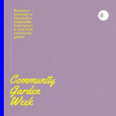 Composition of community garden week text and copy space on pink background. Community garden week, gardening and sustainability concept digitally generated image.