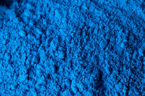 Nahaufnahme Von Blauem Puder Hintergrund Mit Kopierraum Holi Fest Farbe — Stockfoto