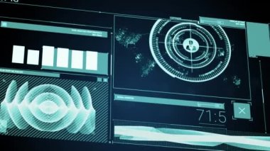 Grafik animasyonu, ses dalgası, haritadaki bağlı profil simgeleri ve değişen numaralar. Dijital olarak üretilmiş, hologram, iletişim, küresel, soyut, büyüme, rapor, iş ve teknoloji.