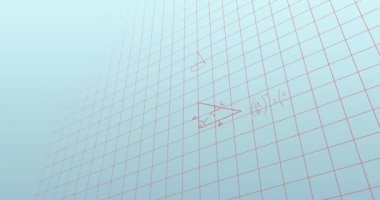 Animation of mathematical formula and data processing. Global science, business, finances, computing and data processing concept digitally generated video.