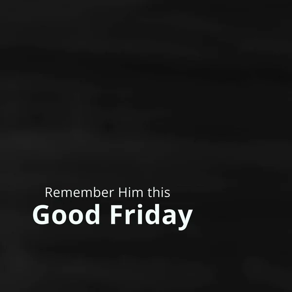Composition of good friday text and copy space on black background. Good friday, christianity, faith and religion concept digitally generated image.
