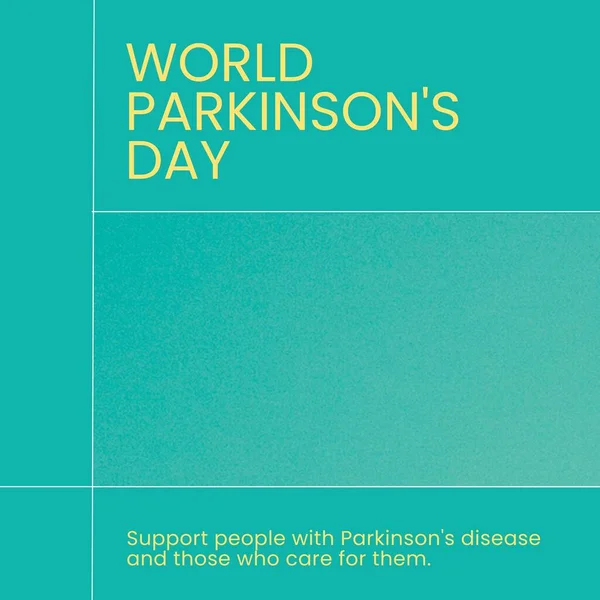 Composition World Parkinson Day Text Copy Space Blue Background World — Fotografia de Stock