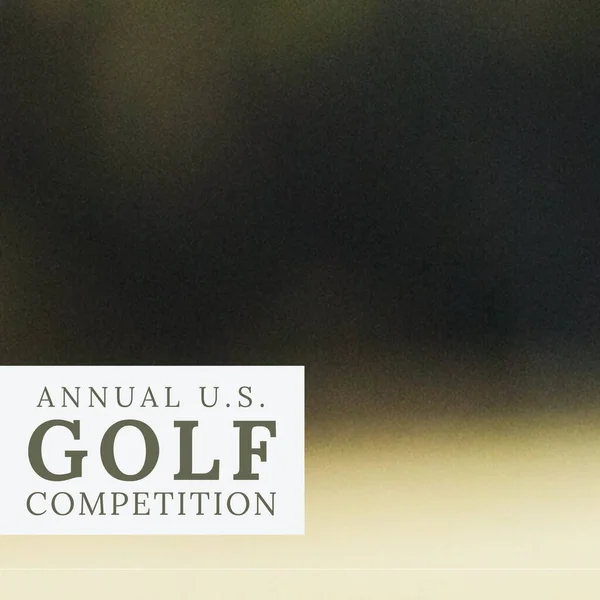 Composition Annual Golf Competition Text Copy Space Grey Background Annual — 图库照片