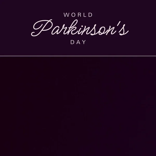 Composition World Parkinson Day Text Copy Space Black Background World — Fotografia de Stock