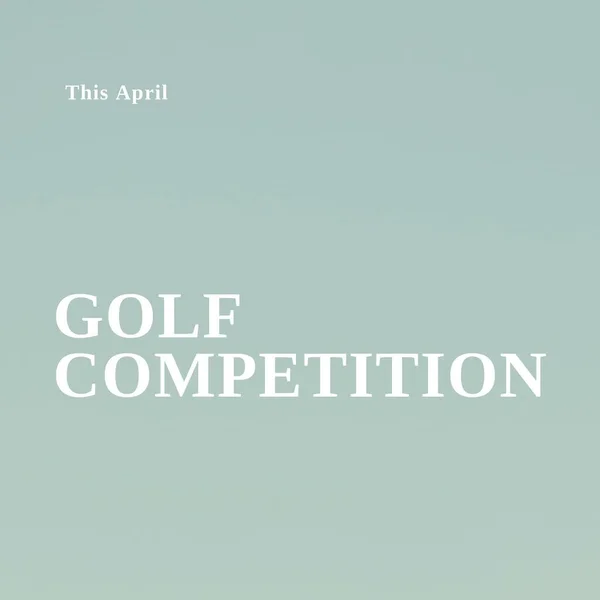 Composición Del Texto Del Concurso Golf Espacio Copia Sobre Fondo —  Fotos de Stock