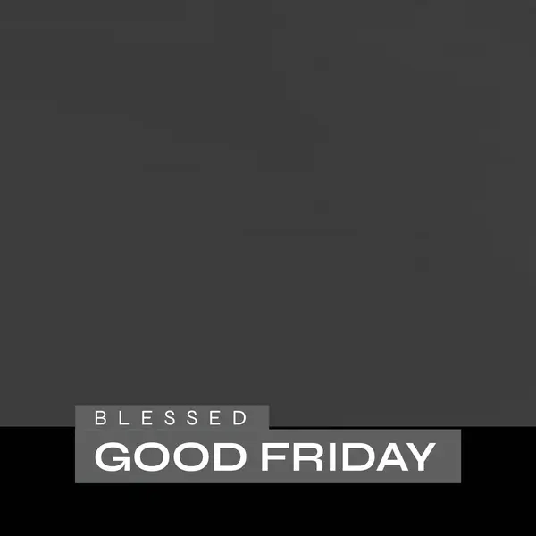 Composition Blessed Good Friday Text Gray Background Blessed Good Friday — Fotografia de Stock