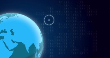 Animation of financial data processing with graphs on white background. Global business, finances and digital interface concept digitally generated video.