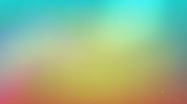 Animation of light spots moving over colorful gradient background with copy space. Technology background concept